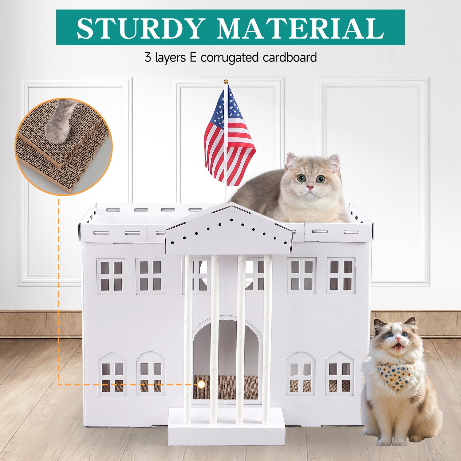 EARTHSON easy assembly cat house demonstrates quick setup for instant use