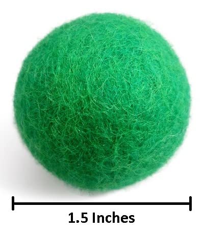 Earthtone Solutions closeup of felted wool ball showing soft texture for quiet play sessions.
