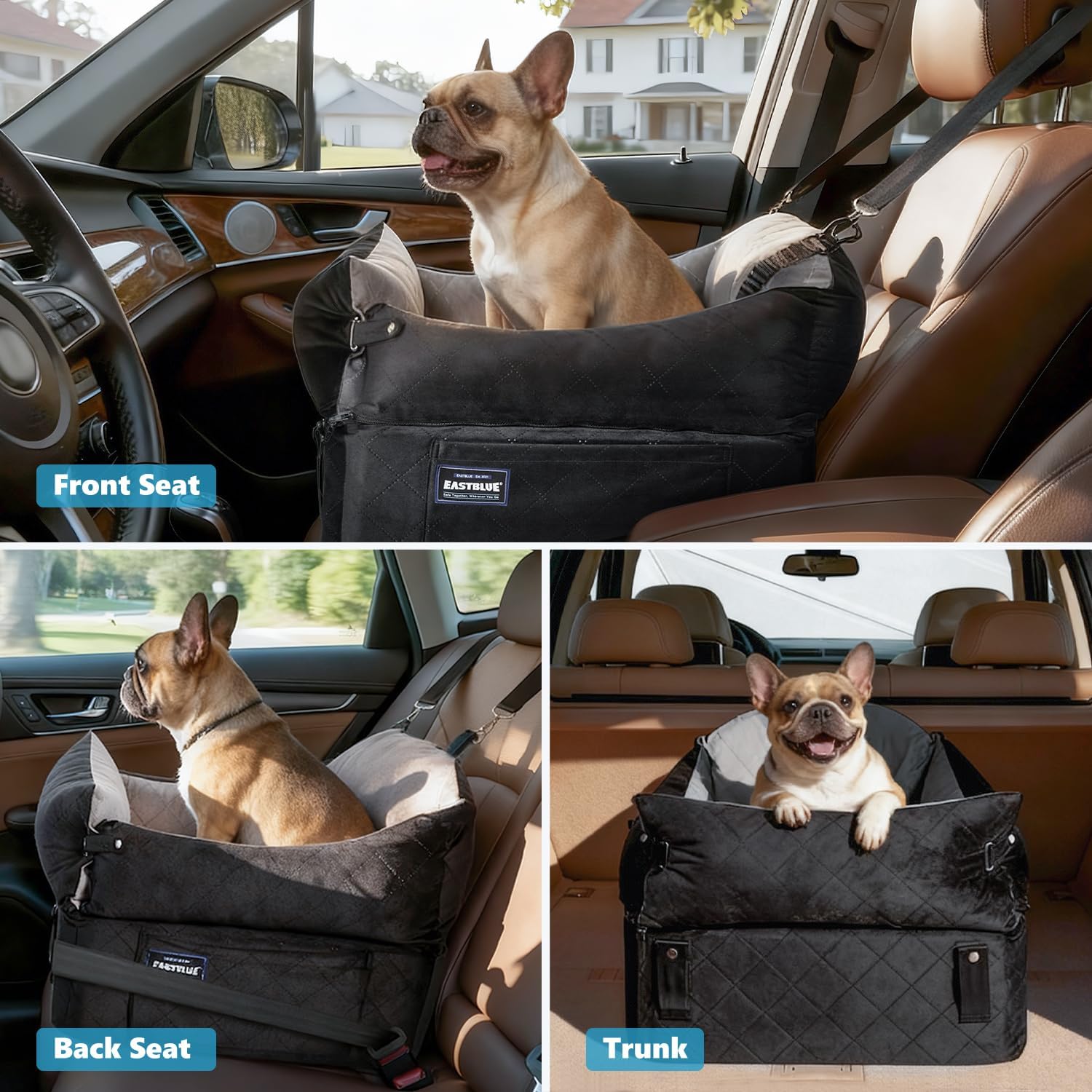 eastblue dog booster memory foam cushions provide comfort and impact protection