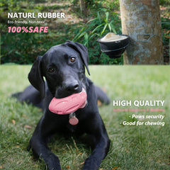 EastBLUE durable rubber chew-test demonstrates resilience for aggressive chewers.