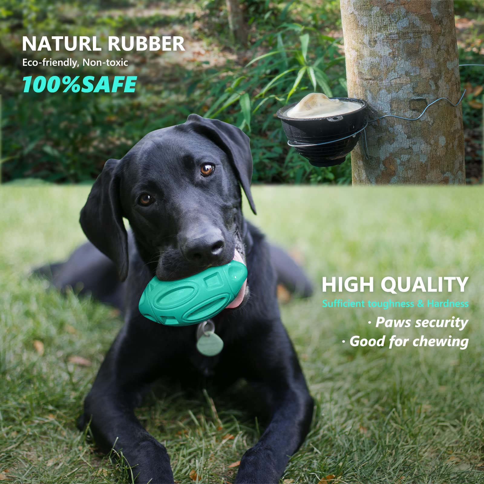 EASTBLUE durable rubber chew toy closeup with rugged texture.