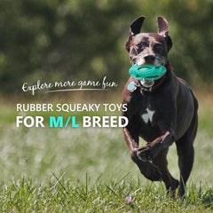 EASTBLUE interactive rubber toy with squeaker promotes engaging, long-lasting play.