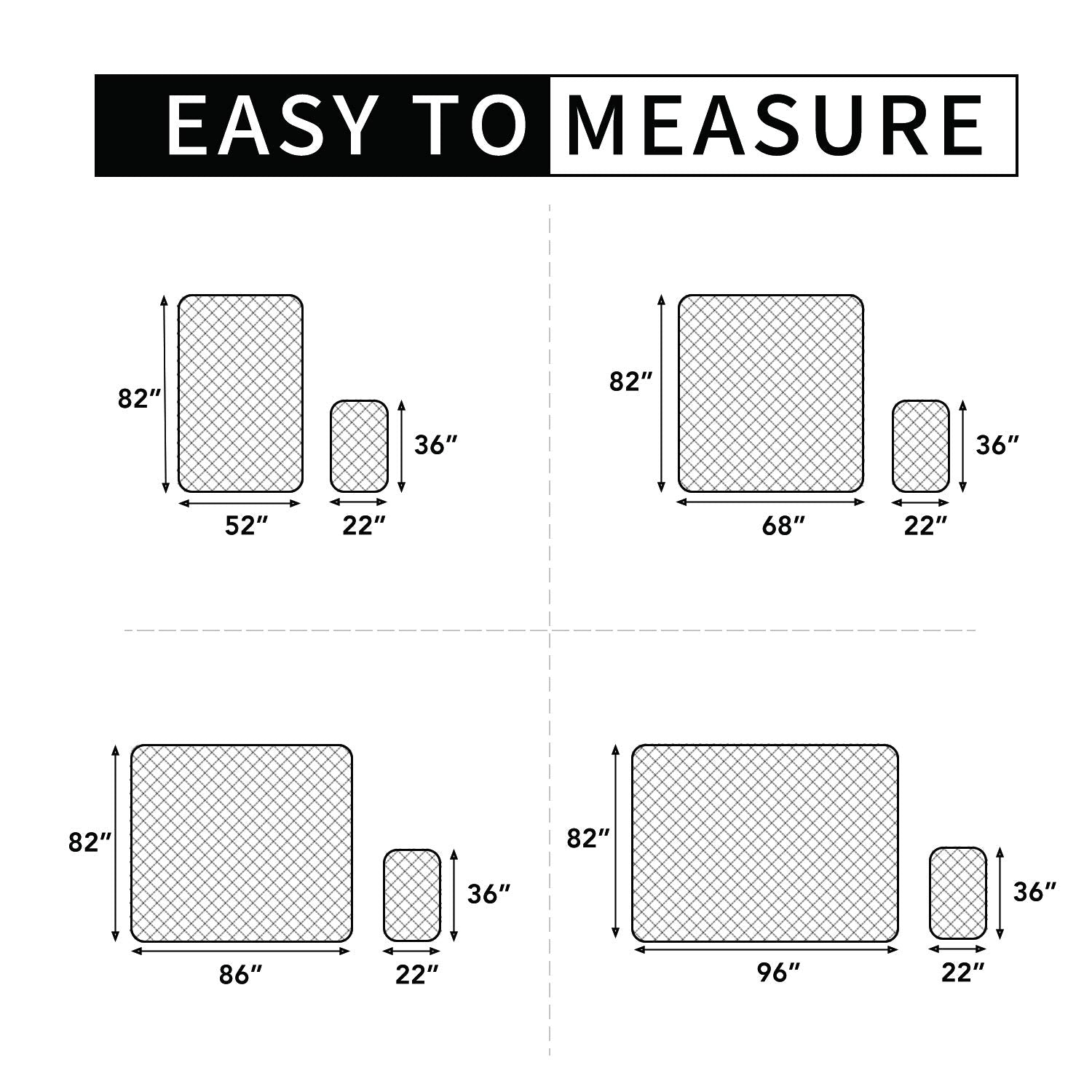 Easy-Going measuring guide and size options help you choose the right fit.
