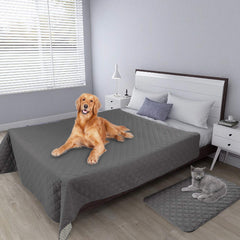 Easy-Going non-slip pet blanket with anti-slip backing prevents sofa sliding.