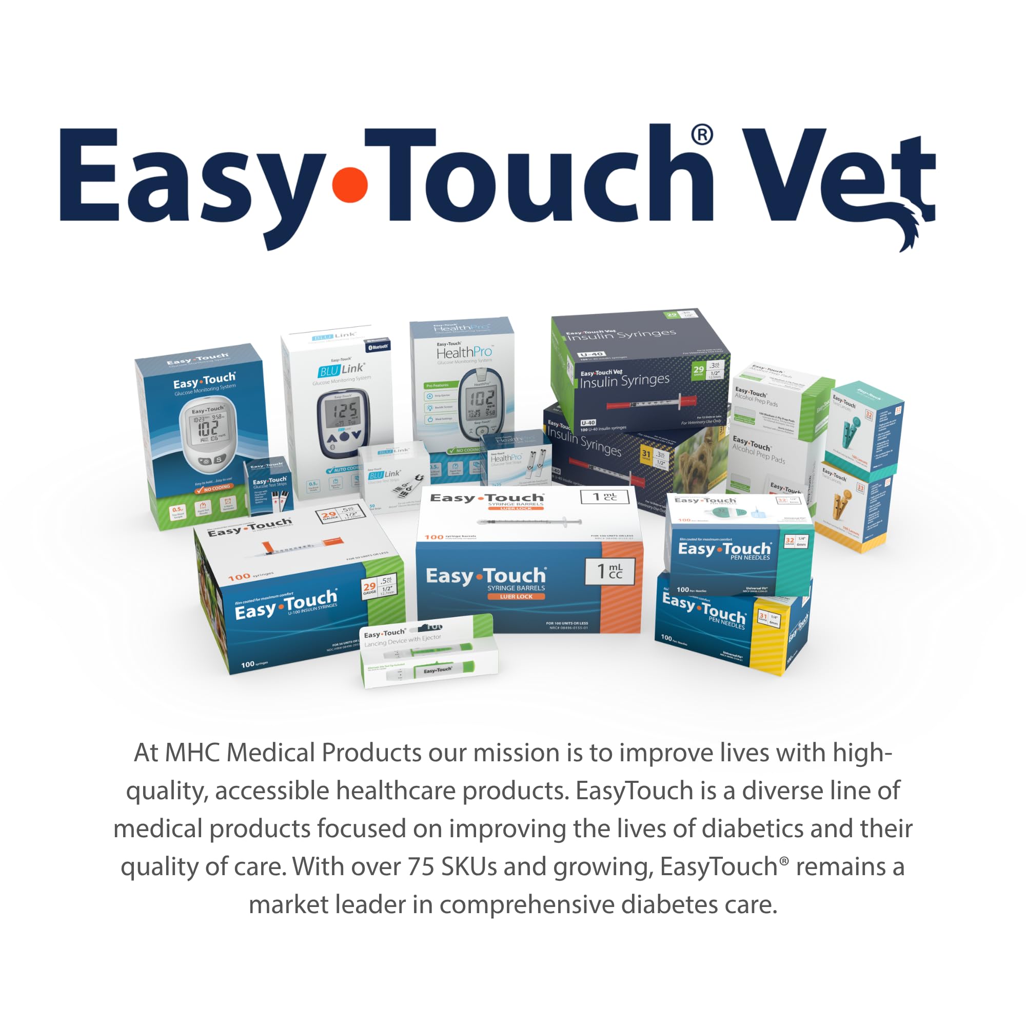 Easy Touch Pet U-40 syringe in home-use setting supports simple at-home diabetes care