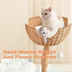 Easyego cat condo interior offers a cozy retreat for naps and play.