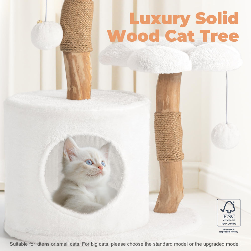 Easyego cat tree flower platform provides playful perches for curious cats