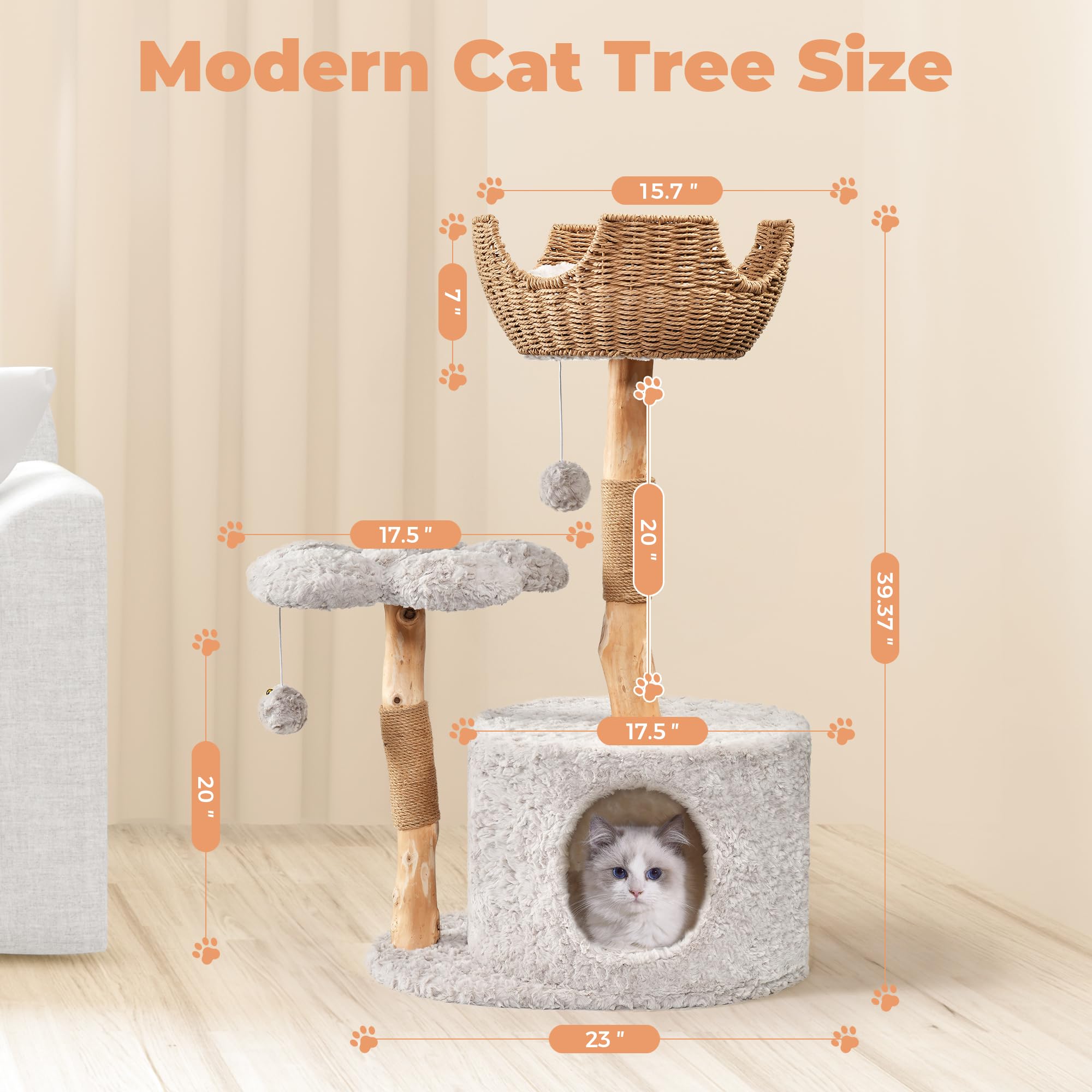 Easyego cat condo base and assembly base enable simple setup