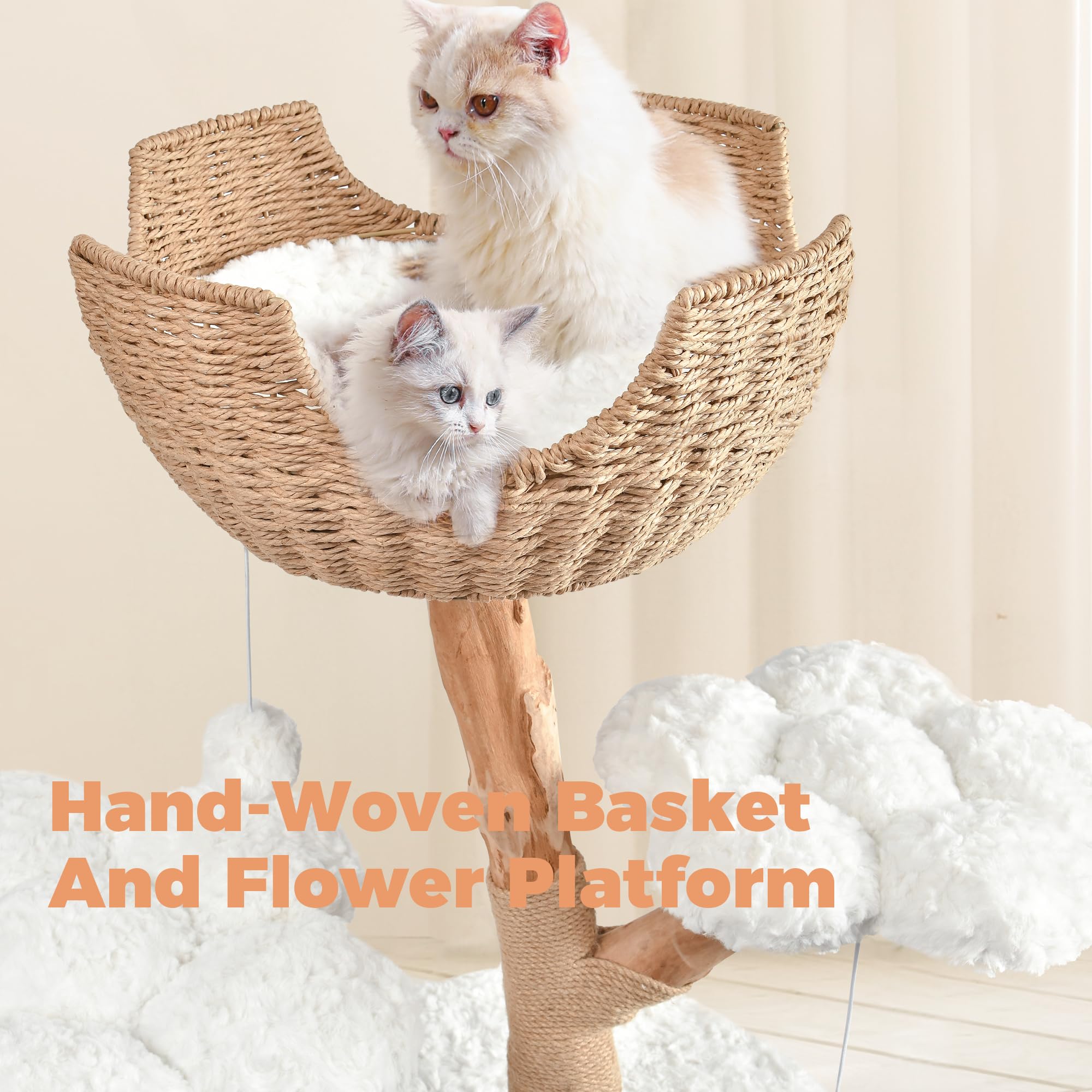 Easyego Modern Cat Tree cat condo delivers private nest and safe resting spots