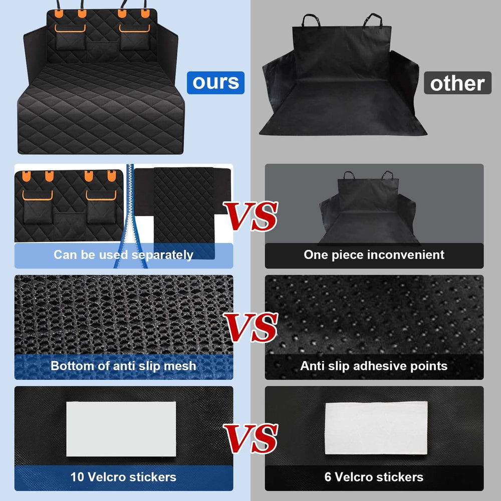EasyHaWei back seat organizer assembles with bottom cover for extra storage