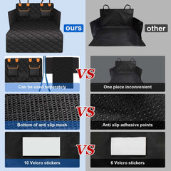 EasyHaWei back seat organizer assembles with bottom cover for extra storage