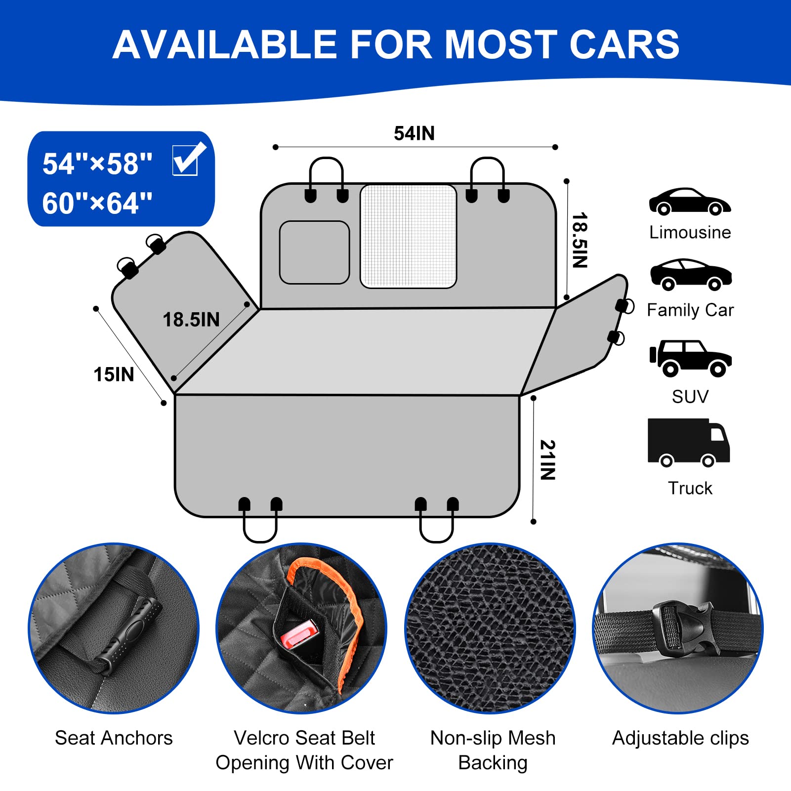 EasyHaWei side flaps and anchors keep the cover secure