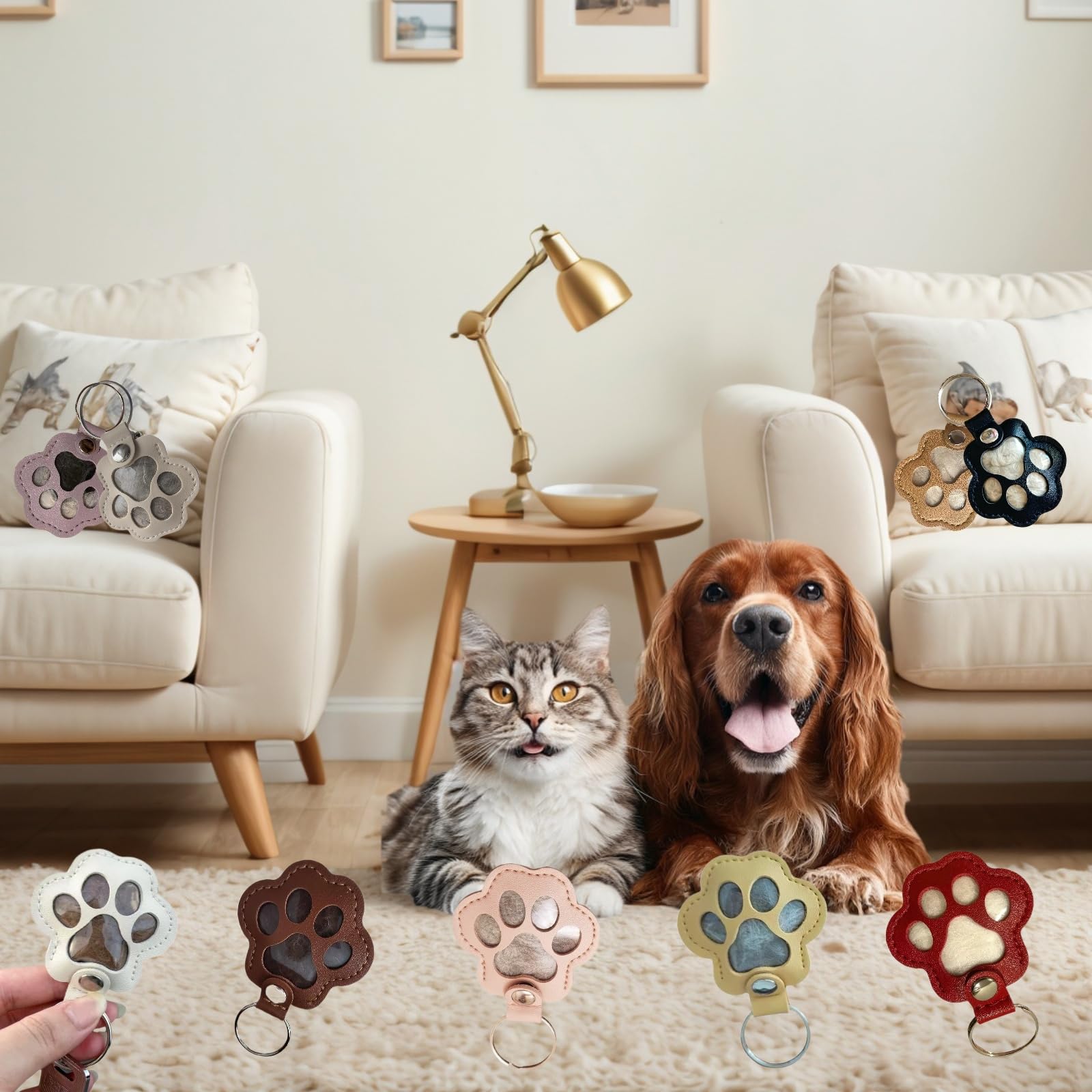 Easyoyo 3D paw fur collection closeup highlights the plush, dimensional keepsake.