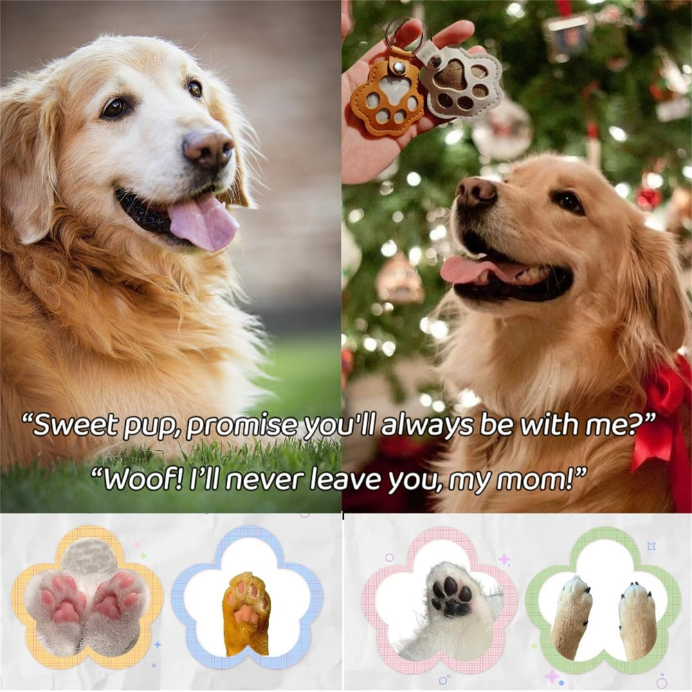 Easyoyo portable paw print keychain clip easily attaches to bags, keys, or zippers.