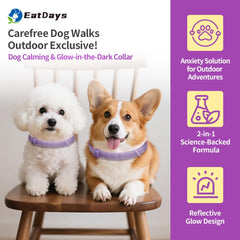 EatDays pheromone calming collar closeup showing soothing scent technology.