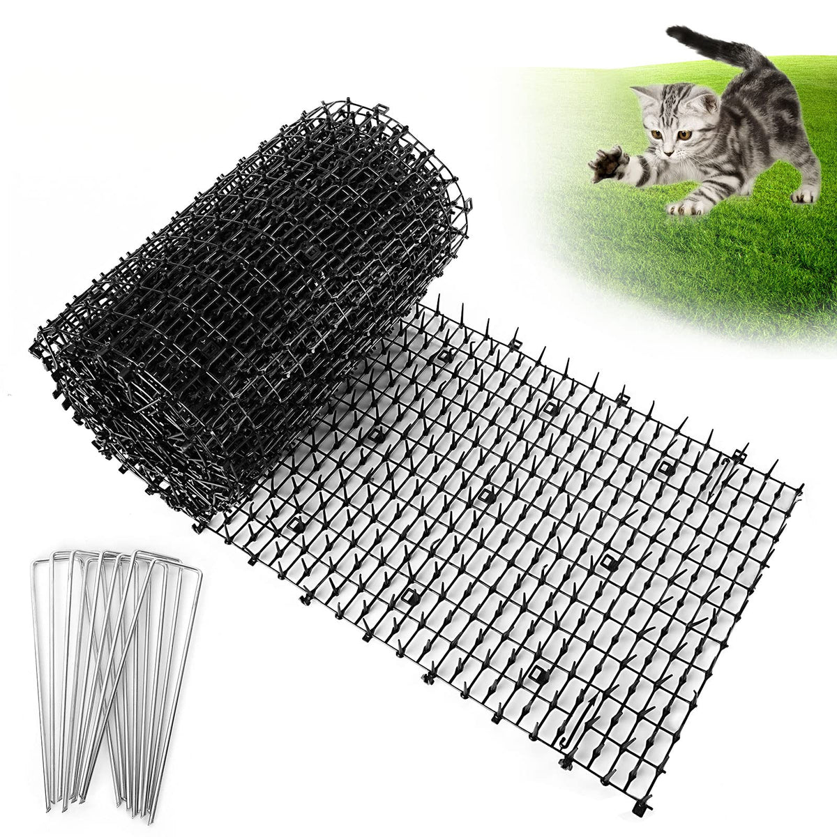 EATHEATY cat scat mat 400x30cm laid flat to protect furniture and deter paws
