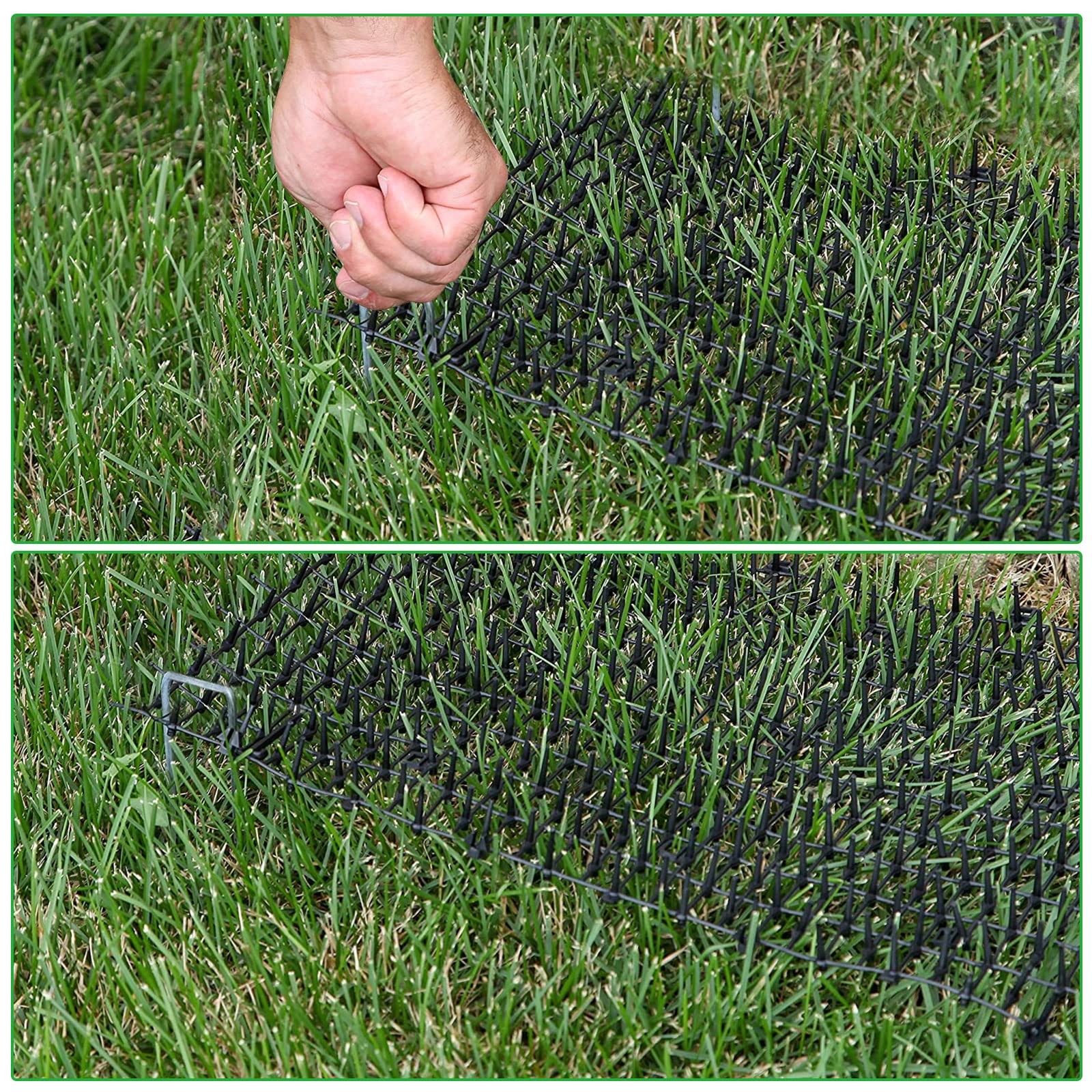 EATHEATY garden-ready scat mat helps protect plants with included staples