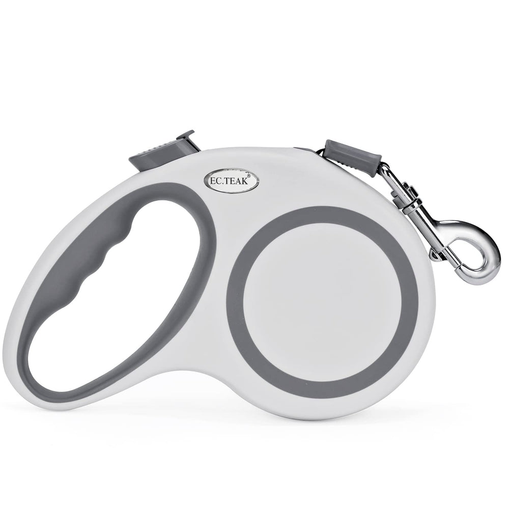 EC.TEAK retractable leash for urban walks with smooth 360-degree tape movement.