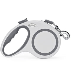 EC.TEAK retractable leash for urban walks with smooth 360-degree tape movement.
