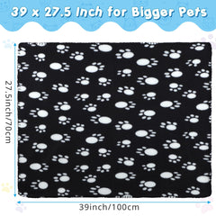 Eccliy blanket paw-pattern on sofa protects furniture from fur and dirt.