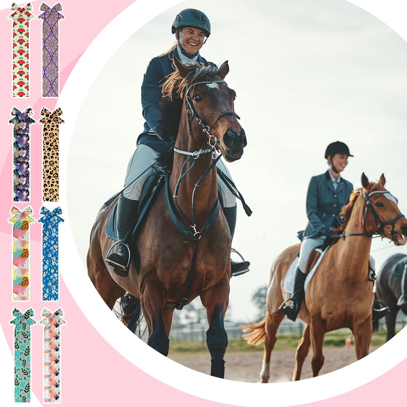 Eccliy horse tail bag adjustable closure ensures comfortable, customizable fit