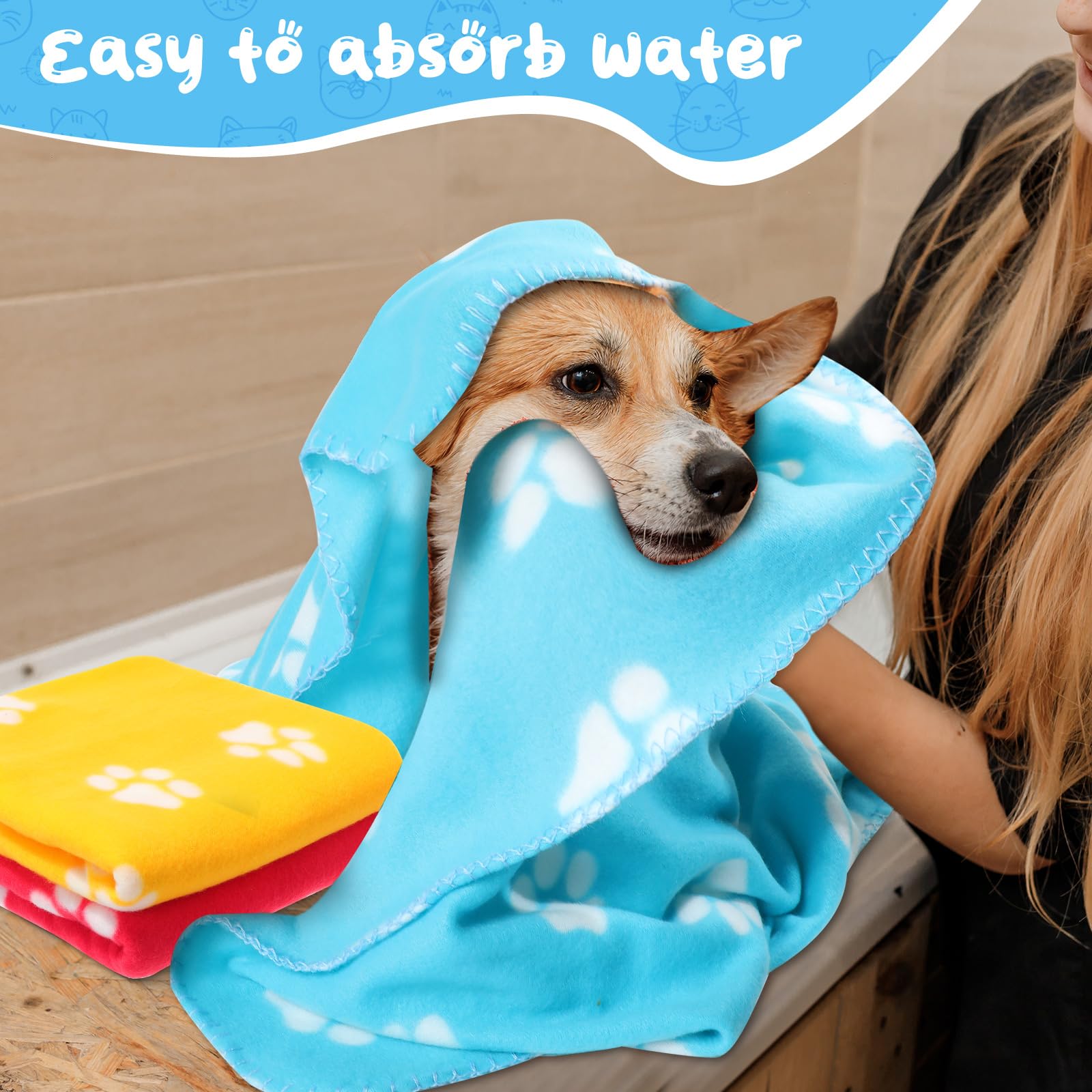 Eccliy puppy blanket is machine washable for easy cleanup after messes.