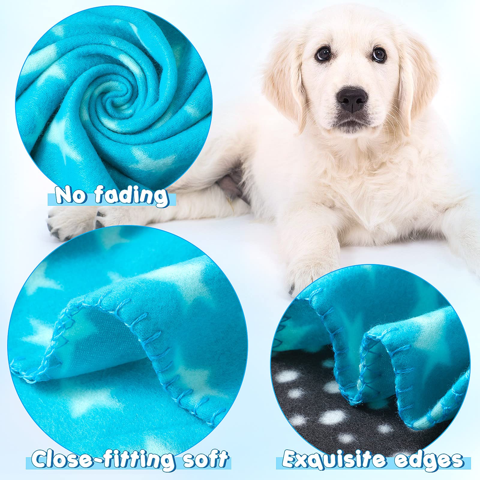 Eccliy puppy blanket folded for storage shows easy portability