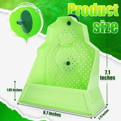 Eckpo anti-escape design with concave edges helps keep insects inside.