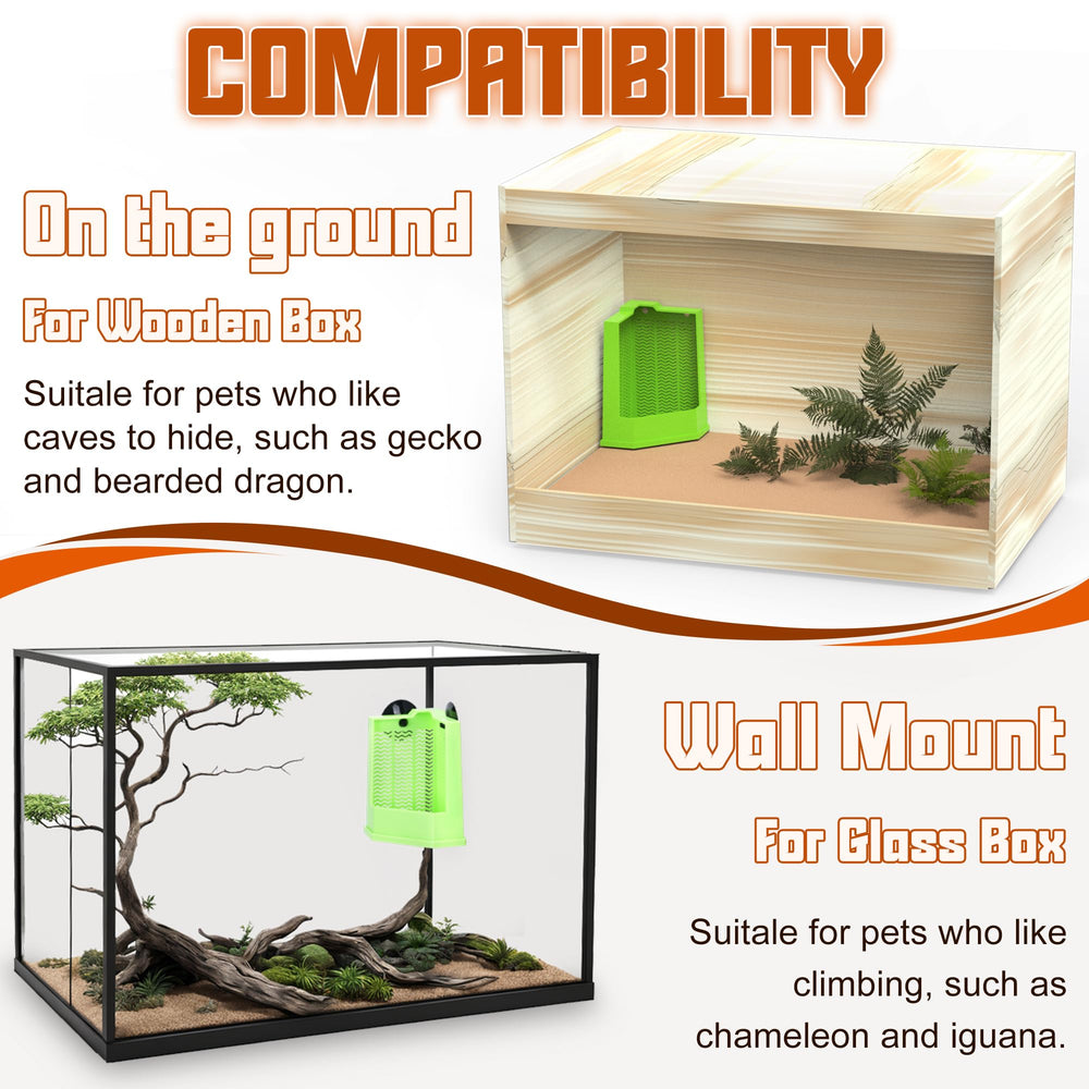 Eckpo Glass tank suction cup mount holds up to 300g insects.