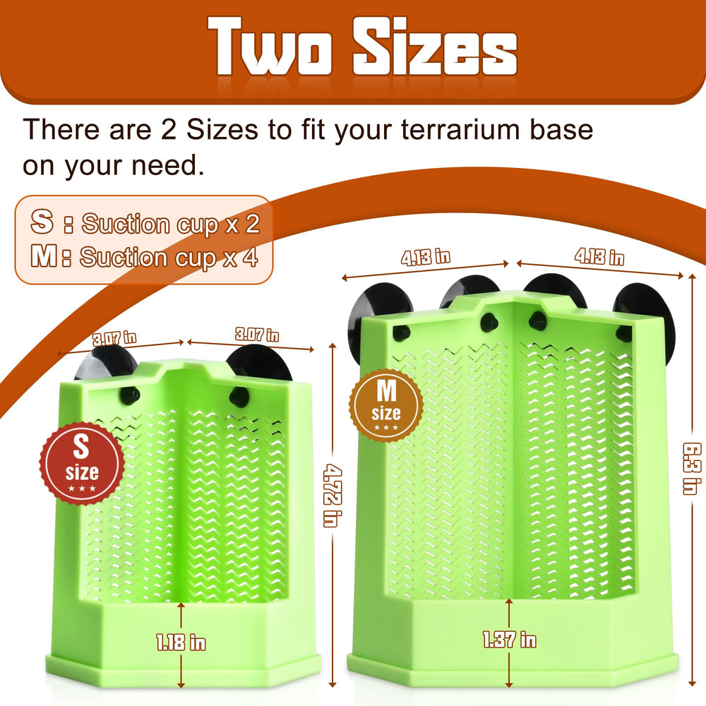 Eckpo PVC feeding box safe durable construction for reptiles.