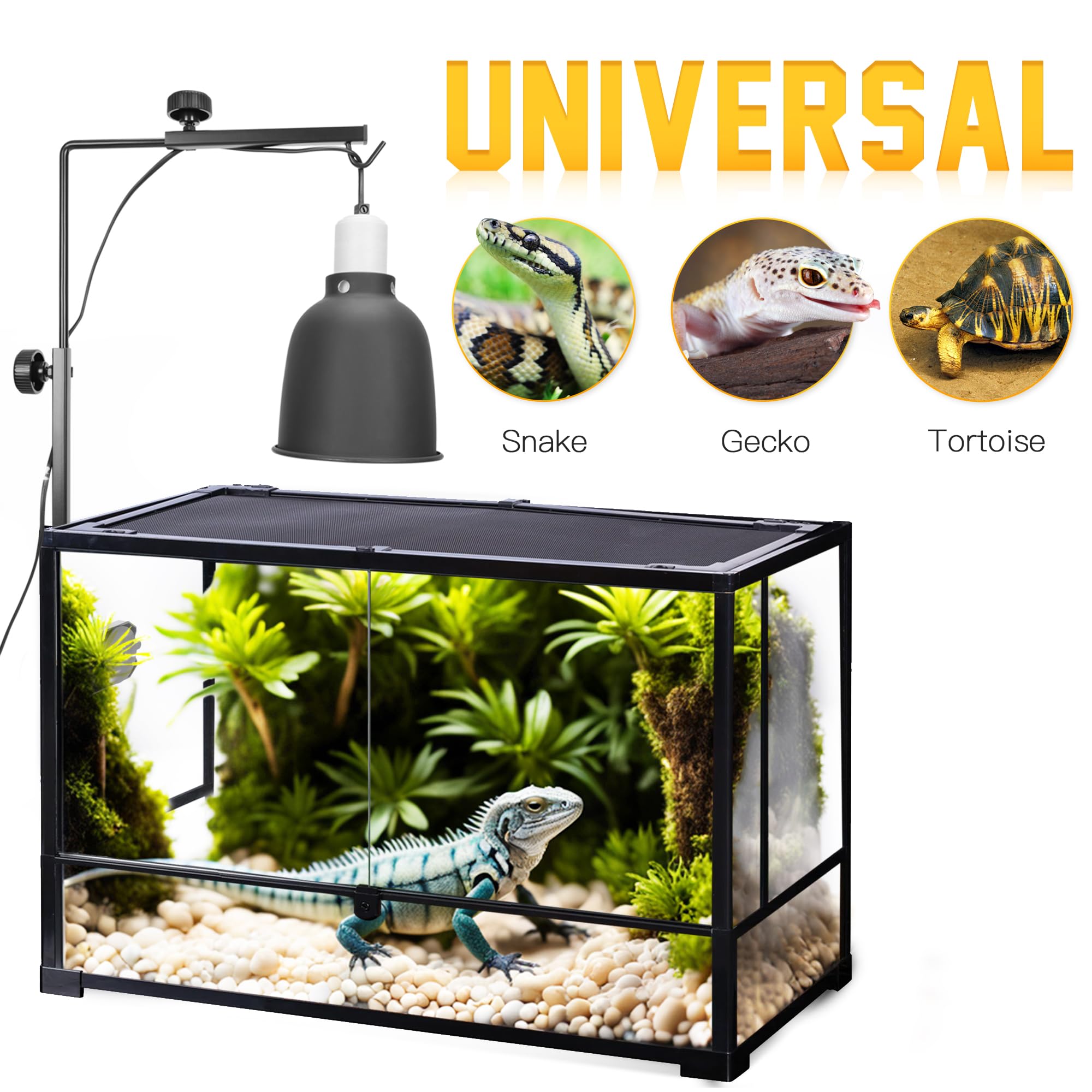 Eckpo reptile glass mount lamp stand quick setup tips for maintaining suction on glass