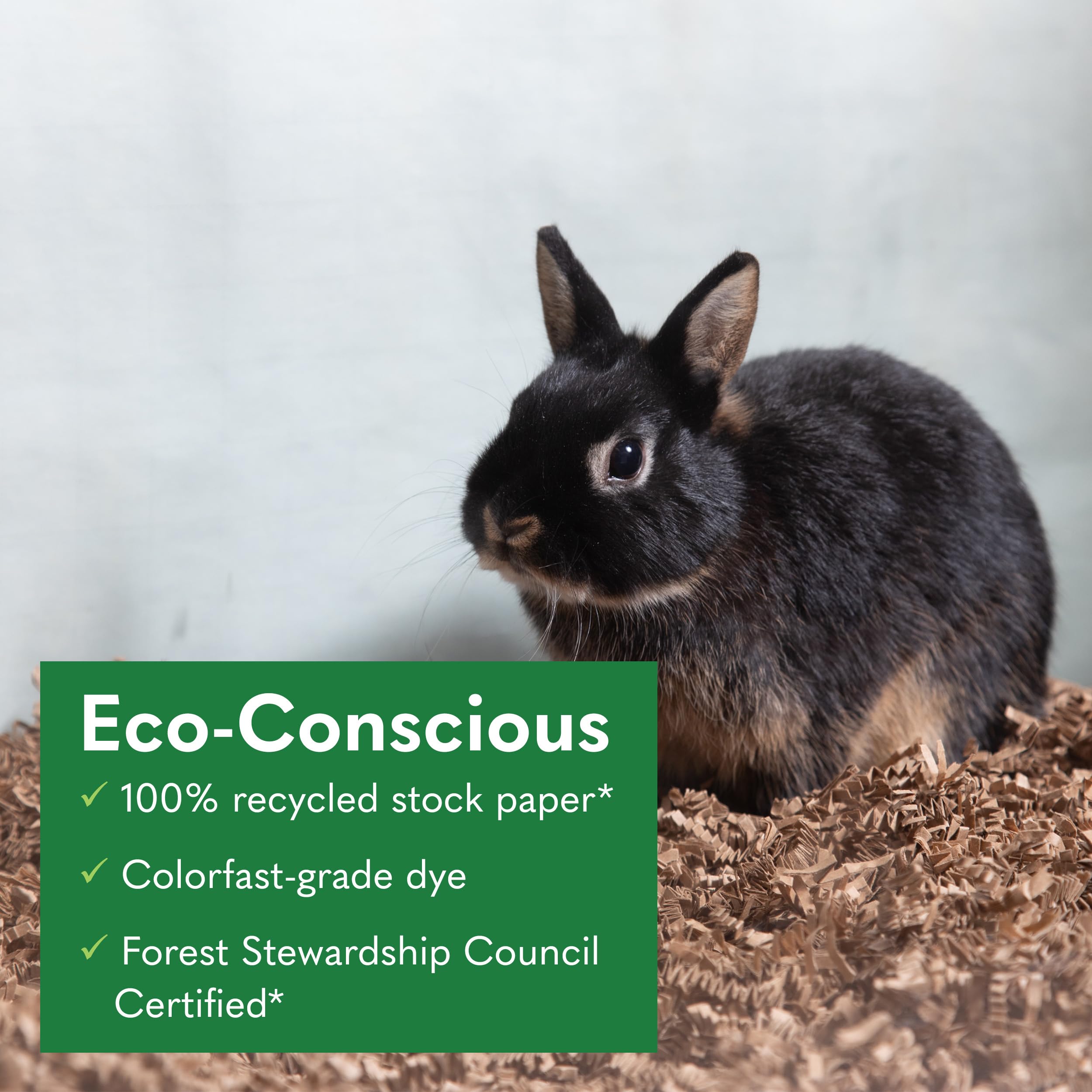 ECO BEDDING recycled stock paper highlights eco-conscious materials in use.