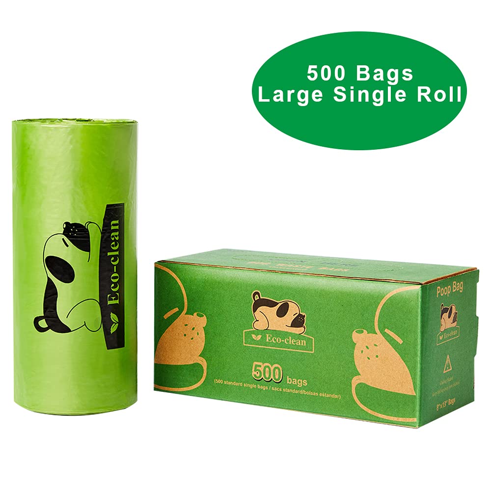 ECO-CLEAN 500-count roll provides long-lasting, ready-to-use bags for walks.