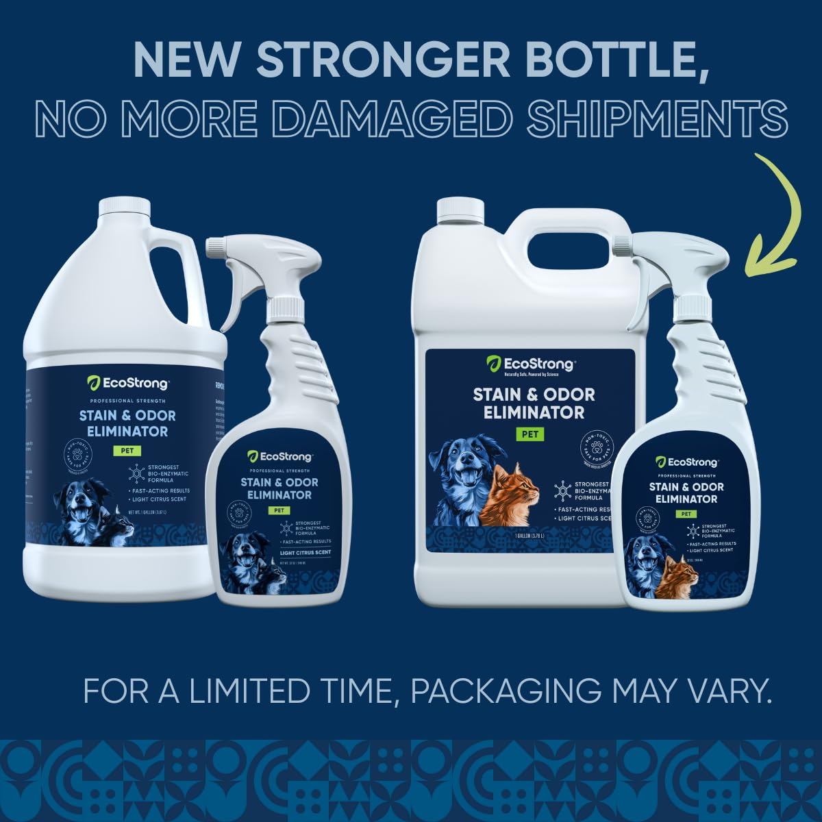 Eco Strong bio-enzymatic cleaner spray neutralizes odors naturally for homes.