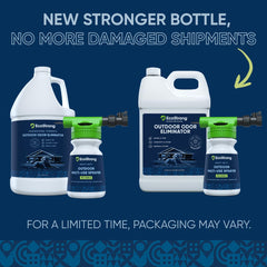 Eco Strong Outdoor Odor Eliminator sprayer-action demonstrating easy use