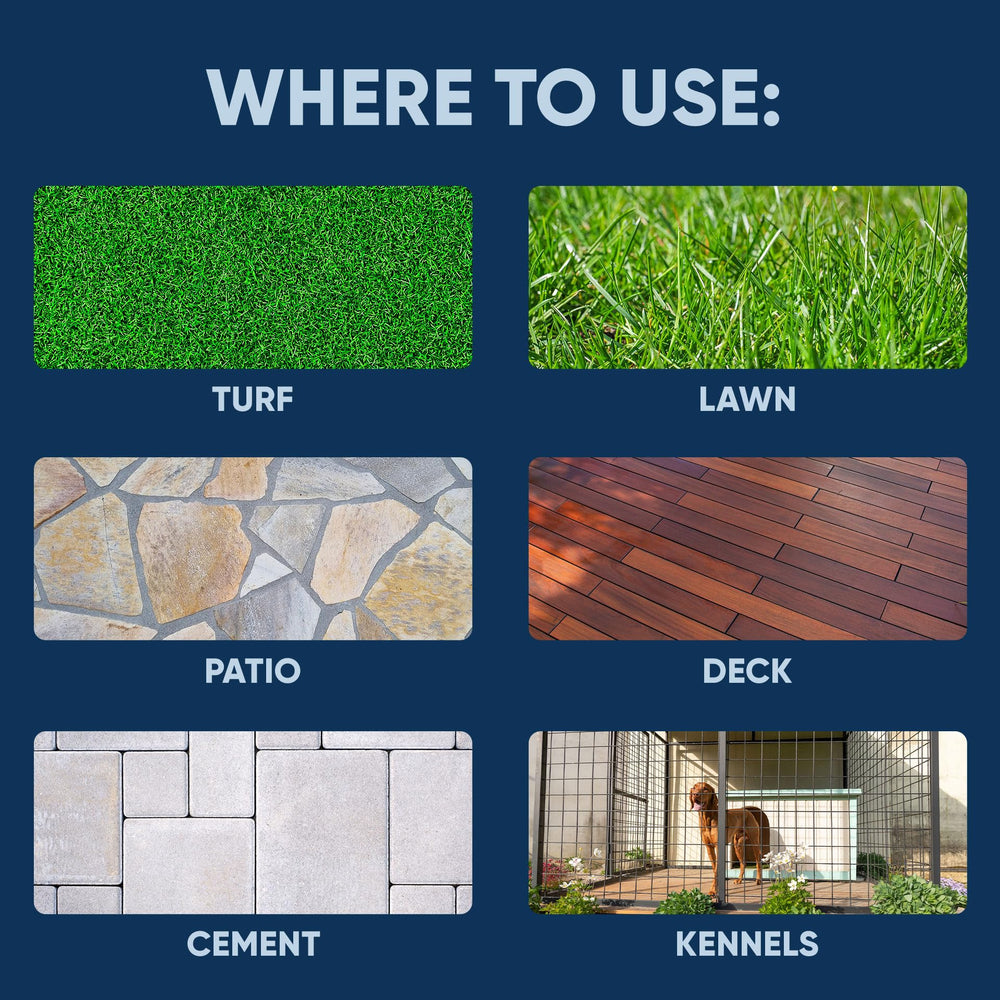 Eco Strong Outdoor Odor Eliminator turf-urine-elimination helps keep lawns fresh after pets.