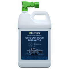 Eco Strong Outdoor Odor Eliminator yard-sprayer removes pet odors quickly from concrete surfaces.
