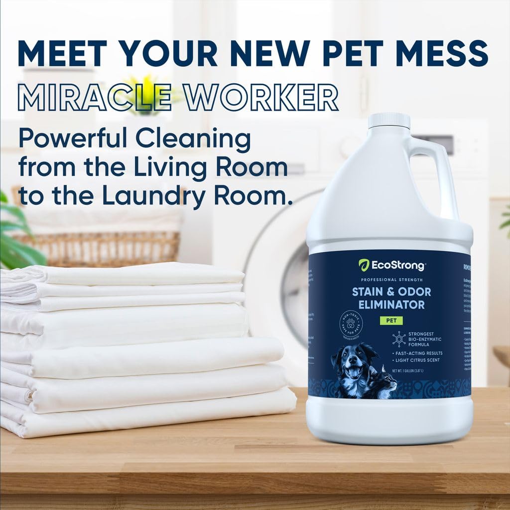 Eco Strong carpet-cleaning use removes pet odors from carpets and rugs
