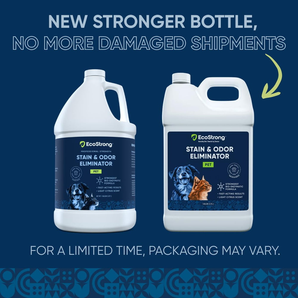 Eco Strong pet stain remover spray-on-surface demonstrates targeted deodorizing action