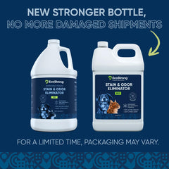 Eco Strong pet stain remover spray-on-surface demonstrates targeted deodorizing action