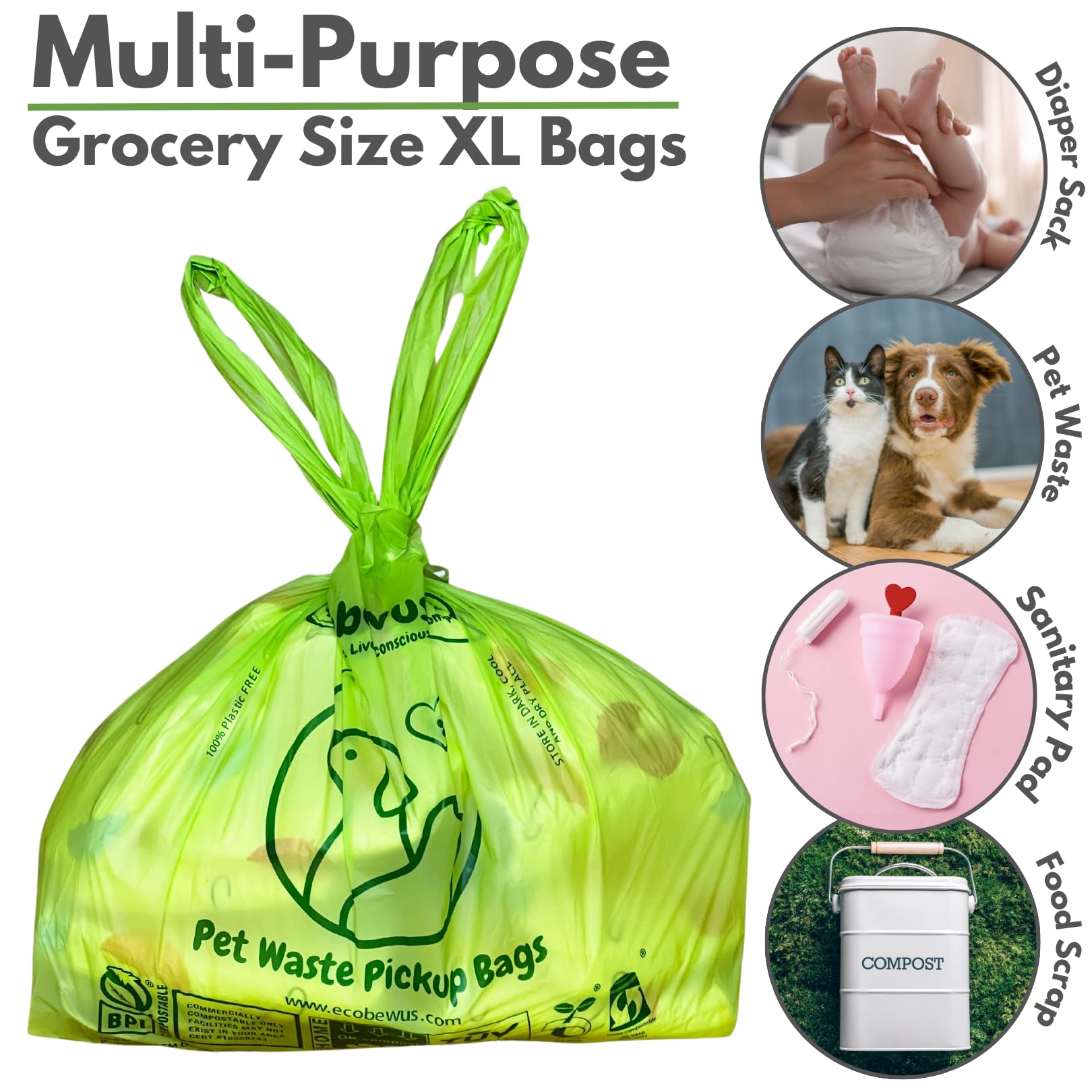 ecobewus certifications OK Compost Home and BPI confirm eco-friendly standards.