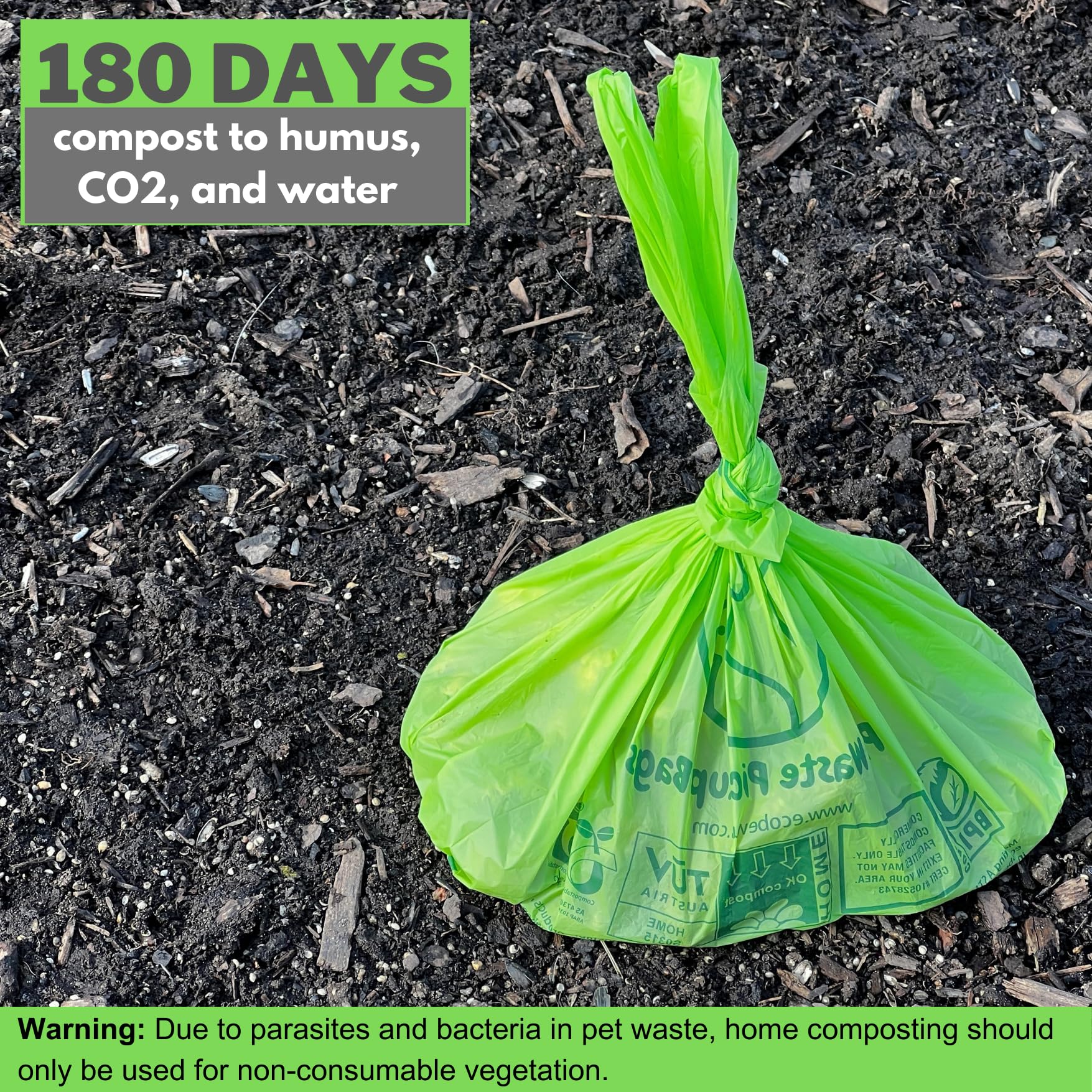 ecobewus compatibility with swivel bin and rake pooper scooper shown for convenience.