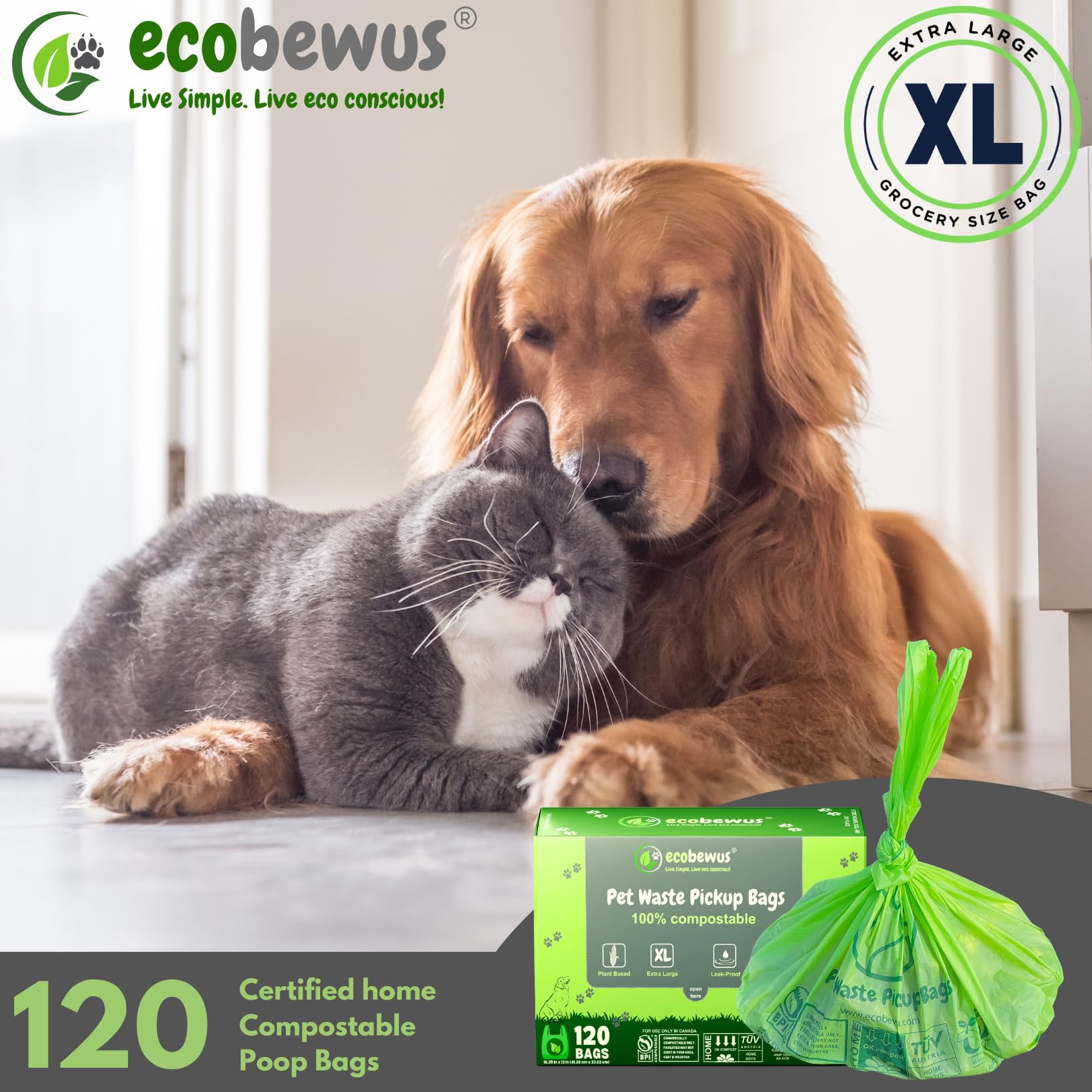 ecobewus leak-proof bags demonstrate strong performance for litter or pet waste cleanup.