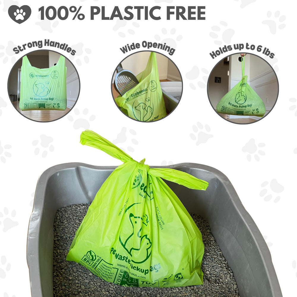 ecobewus plastic-free bags underscore an eco-friendly choice that degrades naturally.