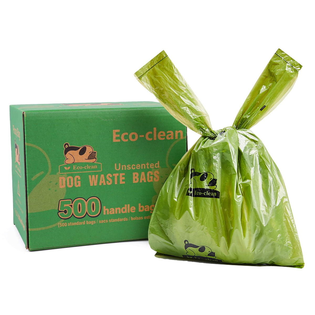 ECO-CLEAN box-dispense poop bags enable easy one-handed use during walks.