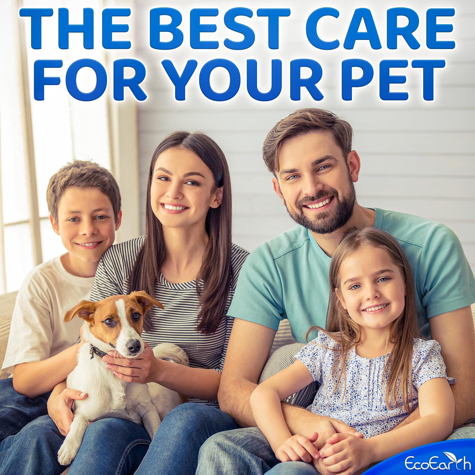 EcoEarth Premium Pet Wipes face ears — gentle grooming for sensitive facial areas.