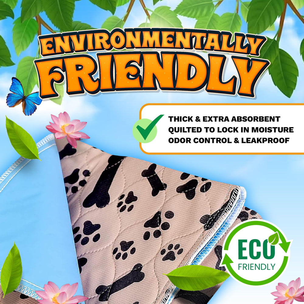 ECOHYPE machine-washable pee pad for easy cleaning after use.