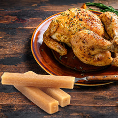 EcoKind Premium Gold Churro Chews dog enjoyment—dogs chew happily indoors or outdoors.