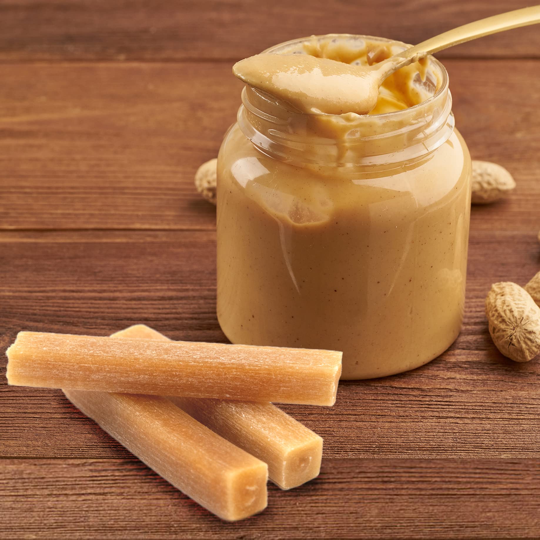 EcoKind Premium Gold churro chews closeup shows soft texture for gentle chewers