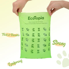 EcoTopia unscented odor-proof dog bags with no artificial scent